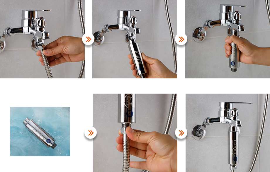 가정용 필터 수처리기 샤워 정수기 이오렉스 깨끗한 물 살균효과
